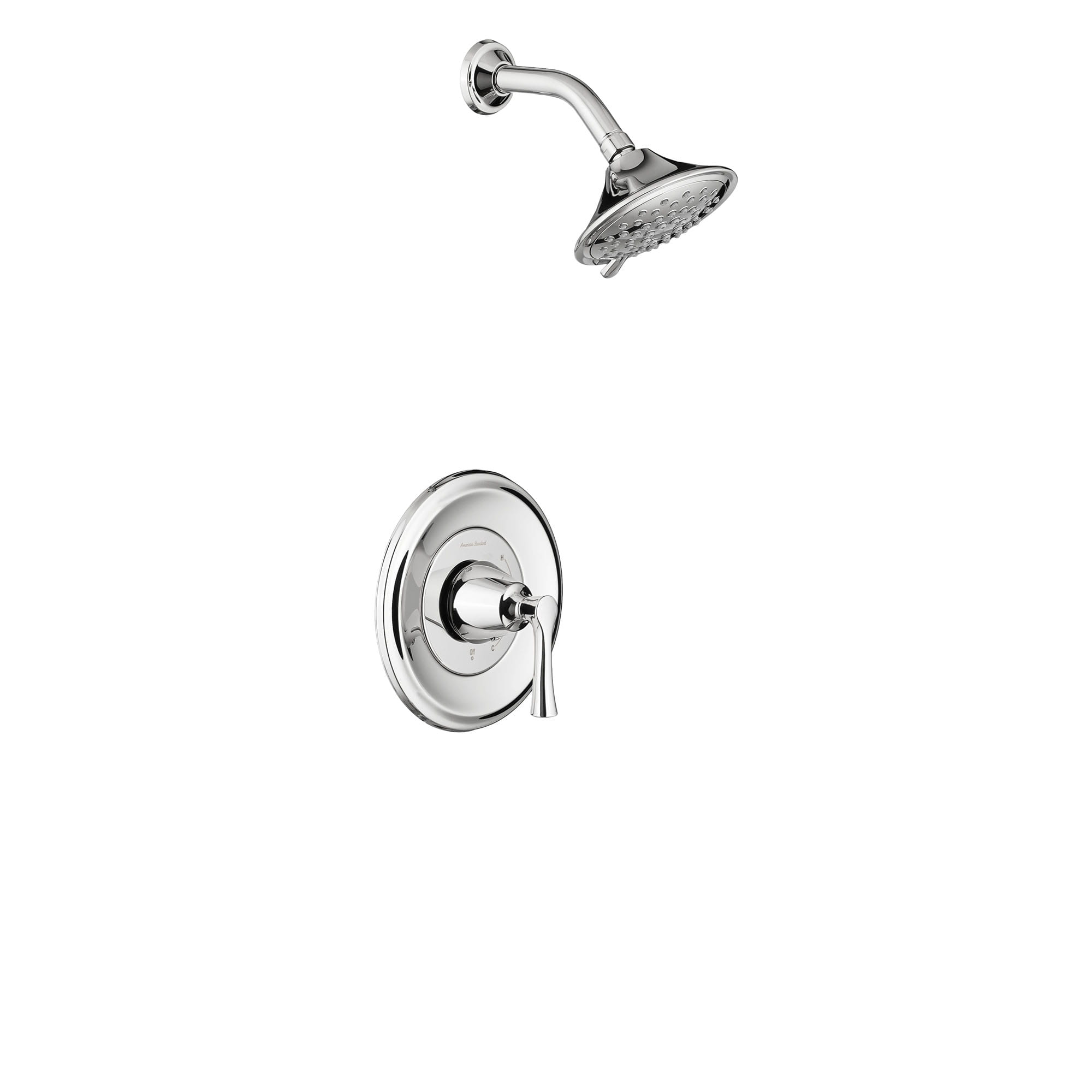 Estate® 1.8 gpm/6.8 L/min Garniture de douche avec Économie d'eau 3 fonctions Pomme de douche, cartouche à double équilibre de pression en céramique avec poignée à levier